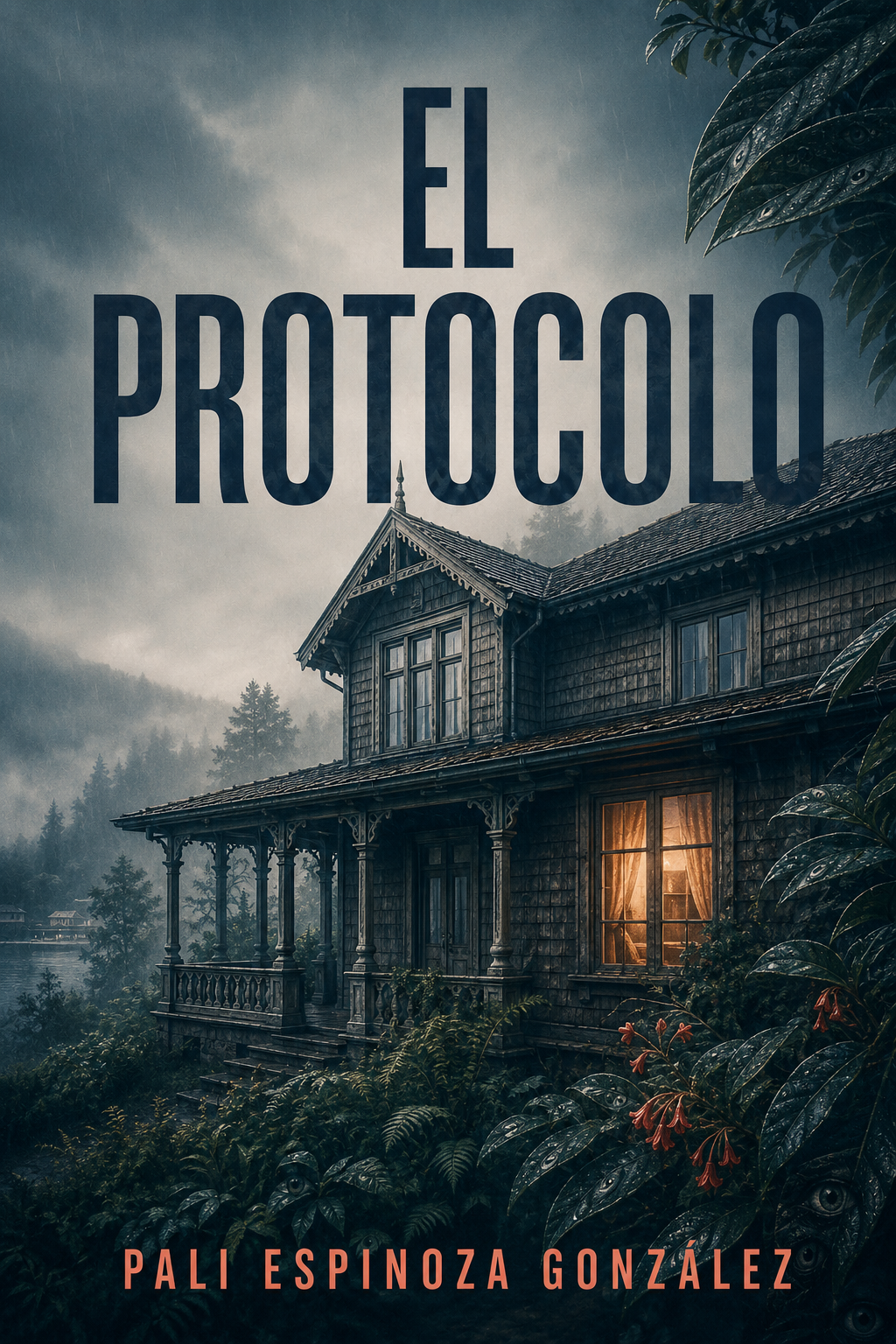 Portada de El Protocolo, novela de Pali Espinoza Gonz&aacute;lez